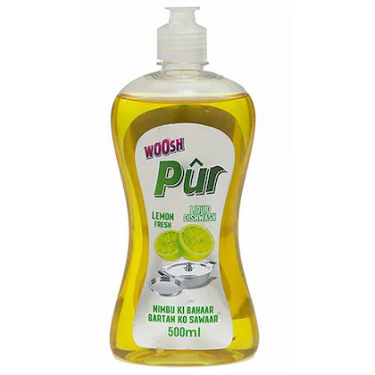 Woosh Pur Lemon Fresh Dishwash Liquid 500 ml